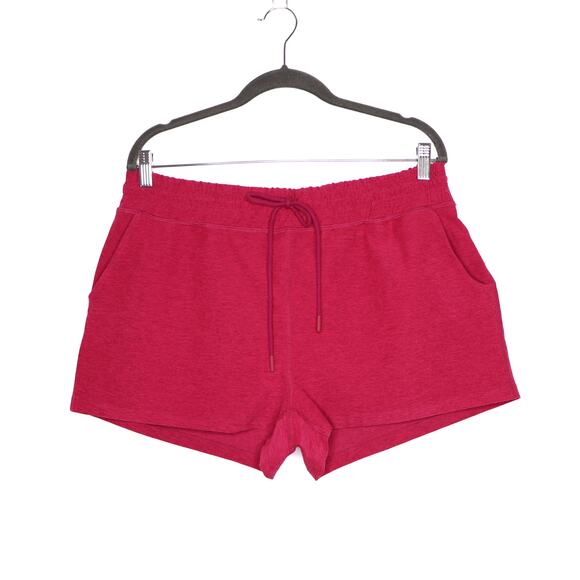 BEYOND YOGA Space Dye Worked Up Short Walking Soft in Fuchsia Red Women's XL - Picture 1 of 12
